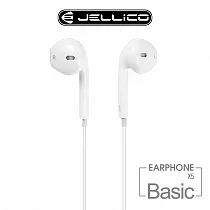 【JELLICO】 超值系列 高C/P值 線控入耳式耳機/JEE─X5─WT 白色