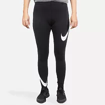 Nike As W Nsw Legasee Lgng Swoosh [DB3897─010] 女 緊身褲 健身 運動 黑