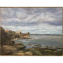 【玲廊滿藝】陳雅惠─蘇格蘭海邊31.5x41cm