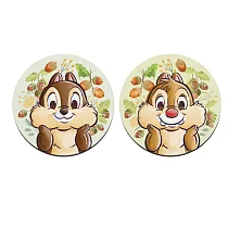【Disney 迪士尼】軟式珪藻土吸水杯墊 奇奇蒂蒂 珪藻土 杯墊 (2入/組) 植物