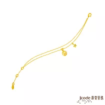 J’code真愛密碼金飾 巨蟹座─法蒂瑪黃金手鍊