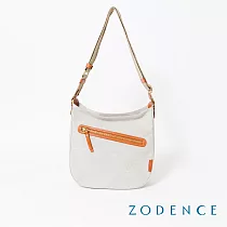 ZODENCE DION德國帆桶型斜背包 貴族白