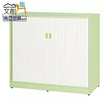【文創集】安倍 環保4尺南亞塑鋼拉合捲門寢具櫃/收納櫃 時尚雙色