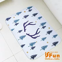 【iSFun】鹿角森林*療癒動物絨毛腳踏地墊40x60cm