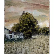 【玲廊滿藝】洪俊銘─收割之秋45.5x38cm