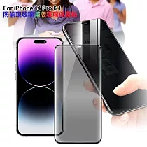 CITY for iPhone 14 Pro 6.1 防偷窺玻璃滿版玻璃保護貼─黑