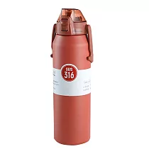 【JP嚴選─捷仕特】日系簡約不銹鋼大容量316保溫瓶─1700ml 檀木紅