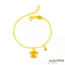 J’code真愛密碼金飾 大甲媽 小神衣平安符硬金手鍊 垂吊式