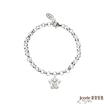 J’code真愛密碼銀飾 大甲媽 小神衣平安符純銀手鍊 垂吊式(兒童鍊長)