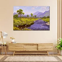 【御畫房】盛夏美景 國家一級畫師手繪油畫60×90cm VF─75 (客製商品)