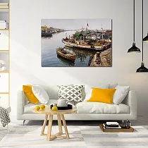 【御畫房】漁船 國家一級畫師手繪油畫60×90cm VF─78 (客製商品)