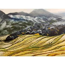 【玲廊滿藝】張懿─桂林風光53x72cm