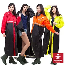 【達新牌】韓風達新將前開式防水風雨衣 2XL 黑黃