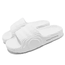 adidas 拖鞋 Adilette 22 男鞋 女鞋 白 全白 波浪紋 防水 運動拖鞋 愛迪達 HQ4672