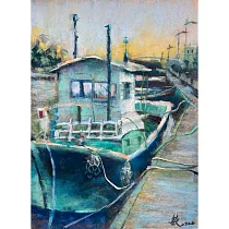 【玲廊滿藝】施惠敏─西灣時望30x23cm