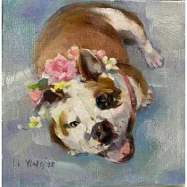 【玲廊滿藝】陳麗英─您今天好嗎25x25cm