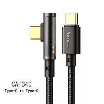 Mcdodo麥多多 1.8米線長棱鏡系列彎頭透明數據線CA339 CA340 C to C