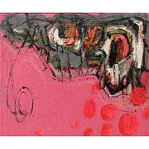 【玲廊滿藝】李坤德─頭像之五45.5x38cm