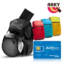 ARKY 多功能防水運動雅趣包+★無國界上網卡超值組合 基督城紅