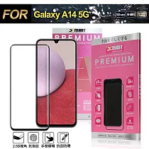 Xmart for Samsung Galaxy A14 5G 超透滿版 2.5D 鋼化玻璃貼─黑
