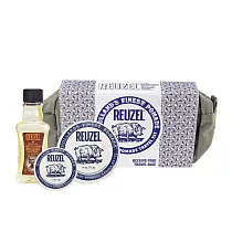 REUZEL 白豬強力黏土級水性髮泥經典紳士盥洗包組(飛天豬限量款)─代理商公司貨