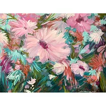 【玲廊滿藝】劉巧玲─她在黑暗中依然閃耀50x65cm