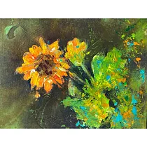 【玲廊滿藝】林錦屏─向日葵32x41cm