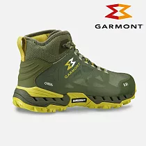 GARMONT 男款 GTX 中筒越野疾行健走鞋 9.81 N AIR G 2.0 MID 002491|米其林大底 GoreTex 防水透氣 越野跑 環保再生尼龍 UK9.5 橄欖石綠