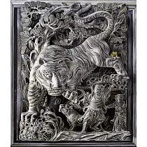 【玲廊滿藝】洪俊銘─剎那便是永恆─蛙53x45.5cm