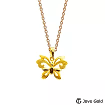 JoveGold漾金飾 真愛風采黃金墜子 送黑皮繩項鍊