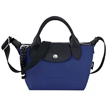 LONGCHAMP LE PLIAGE ENERGY系列再生尼龍短把兩用包(迷你) 海軍藍