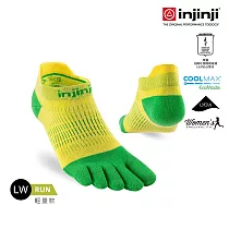 【injinji】女 Run輕量吸排五趾隱形襪NX M─L 柑橘黃