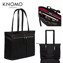 KNOMO GROSVENOR PLACE 自信延展風格托特包 黑色