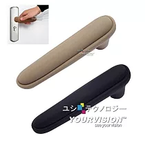 (2入)高品質簡約款 加厚彈性矽膠 長型直式門把保護套 門把套(防靜電 防撞)_ 棕色