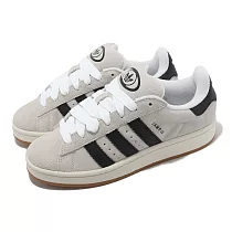 adidas 休閒鞋 Campus 00s W 女鞋 灰 黑 三線 麂皮 皮革 三葉草 愛迪達 GY0042