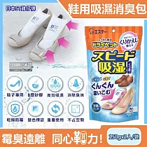 日本ST雞仔牌─可重覆使用鞋子消臭除濕包150gx2入/藍橘袋(B型矽膠顆粒吸濕變色，鞋櫃防潮防霉除濕劑，鞋靴除臭包，家庭用除濕劑)