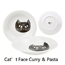 Cat’t Face Curry & Pasta 大盤組一組三盤 黑貓樣式