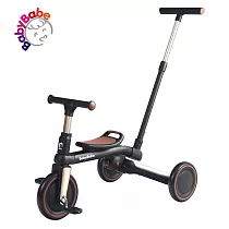 BabyBabe 兜兜樂多功能幼兒三輪車(平衡車、滑步車、手推車) 月亮金