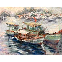 【玲廊滿藝】施惠敏─浮生55x60cm