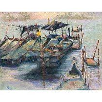 【玲廊滿藝】施惠敏─慢板55x60cm