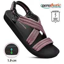 【福利品 Aerothotic】HADAL 高足弓 三條又型涼鞋 女 US6 粉紅色