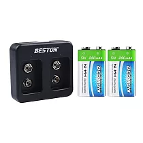 BESTON 9V鎳氫電池 ─2入 + 雙槽充電器 (C─8006)