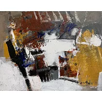 【玲廊滿藝】林惠玲─9又3/4月台售票處27x35cm