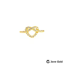 JoveGold漾金飾 懂愛黃金戒指