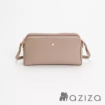 aziza ELSIE三層斜背貝殼包─小 午茶駝