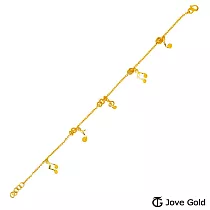 JoveGold漾金飾 手舞足蹈黃金手鍊
