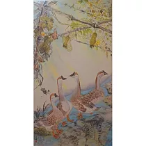 【玲廊滿藝】官瑛─曲項向天歌174x94.5cm