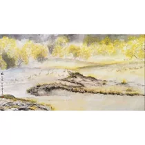 【玲廊滿藝】官瑛─鶴仙居74x134cm