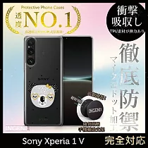 【INGENI徹底防禦】Sony Xperia 1 V 手機殼 保護殼 TPU全軟式 設計師彩繪手機殼─ 大頭無尾熊