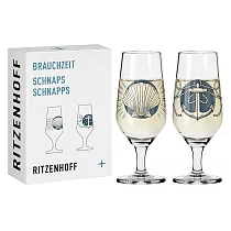 【德國 RITZENHOFF】傳承時光系列─ 貝殼與錨烈酒Shot 對杯組/59ml